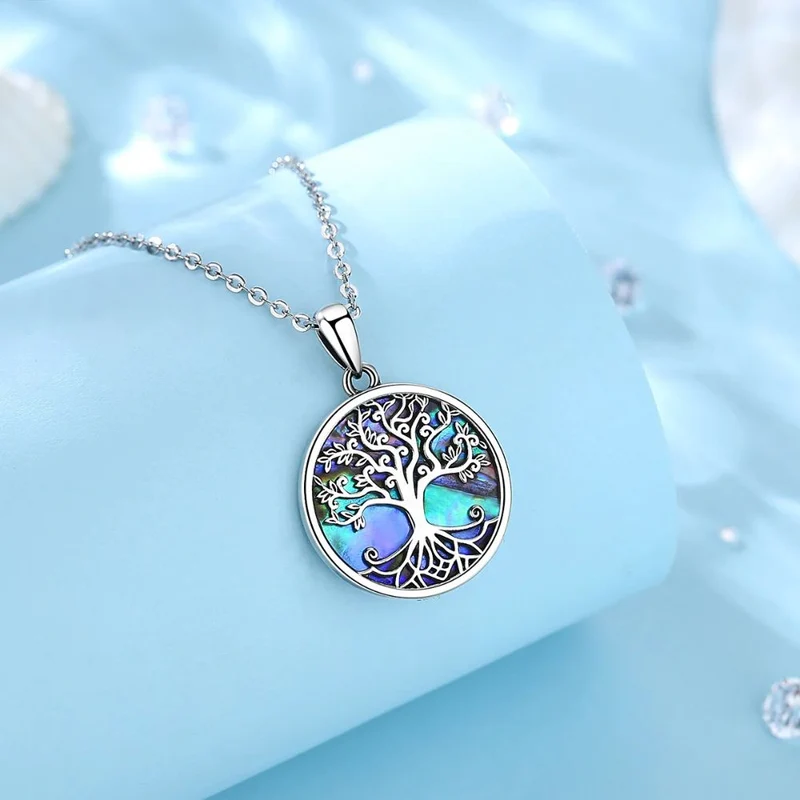 Collier Arbre de Vie Bleu
