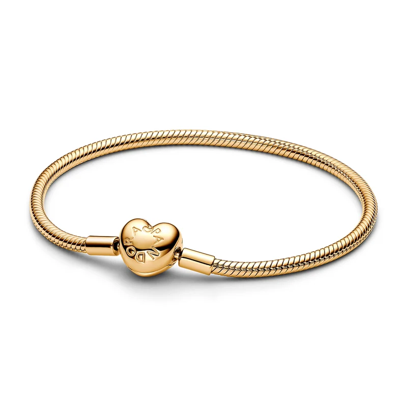 Pandora Moments Gold Plated Bracelet 563050C00-17