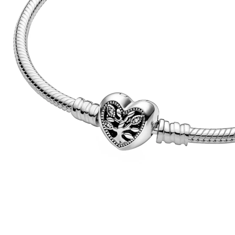 Pandora Moments 925 Sterling Silver Snake Chain Bracelet 598827C01-18 (Length: 18.00 cm)