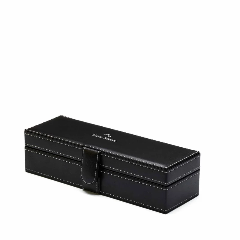 Mats Meier Mont Fort Hommes Boîte à Montres Noir MM-Watchbox-1907