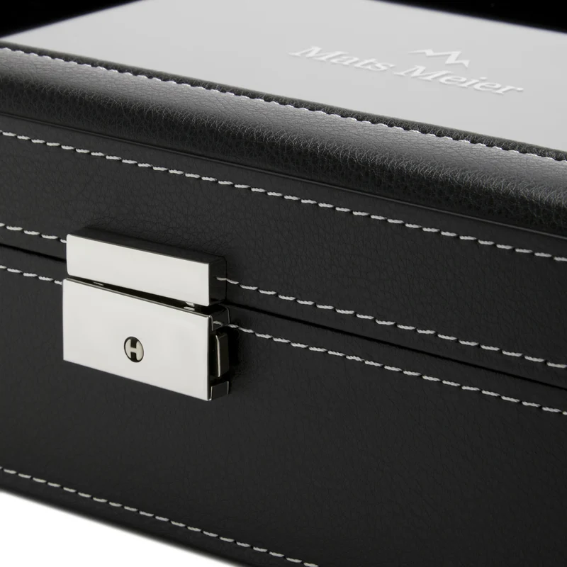 Mats Meier Mont Fort Hommes Boîte à Montres Noir MM-Watchbox-1904