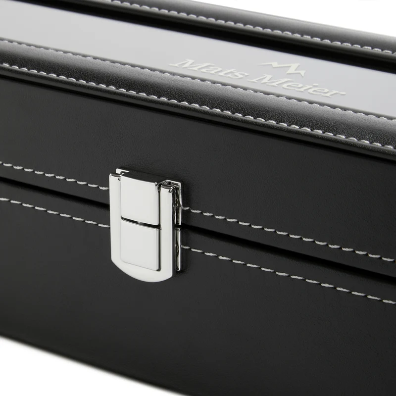 Mats Meier Mont Fort Hommes Boîte à Montres Noir MM-Watchbox-1915