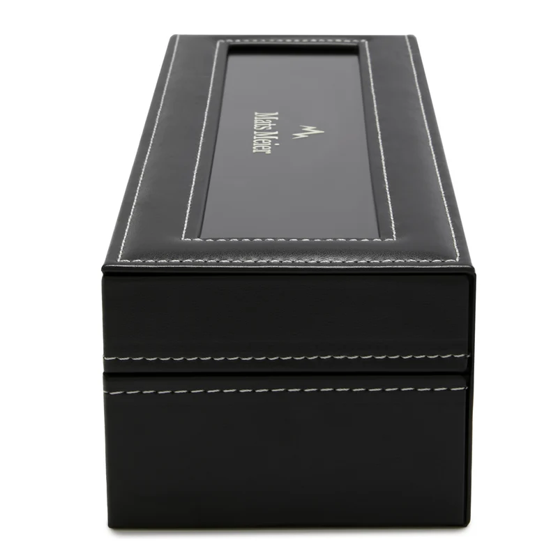 Mats Meier Mont Fort Hommes Boîte à Montres Noir MM-Watchbox-1915