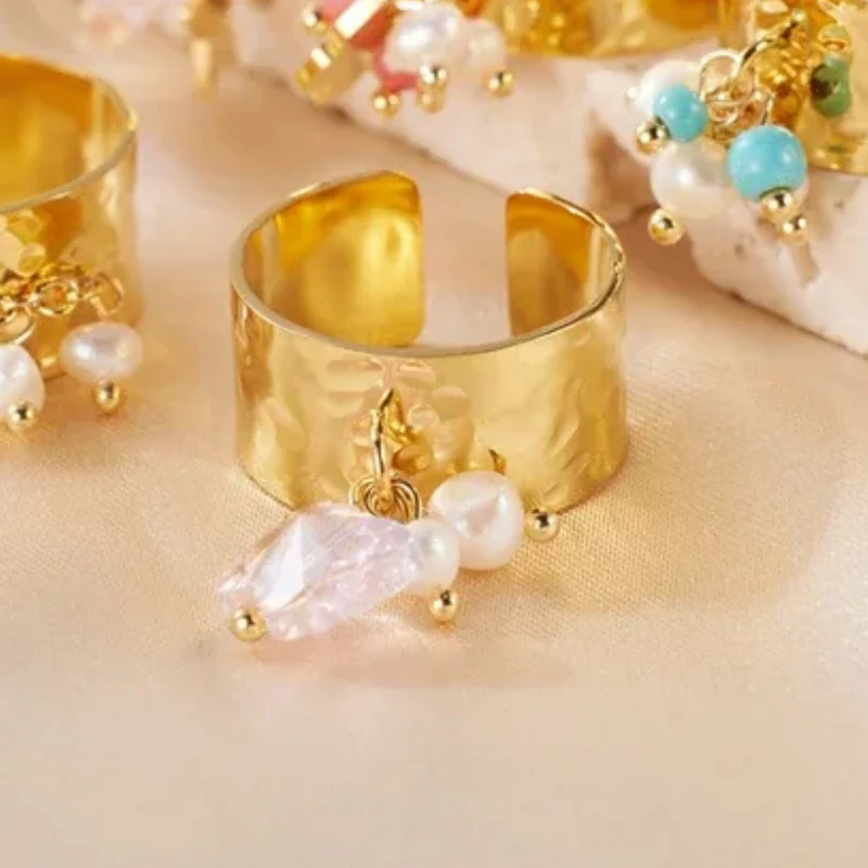 Bague Breloque Double Étoile