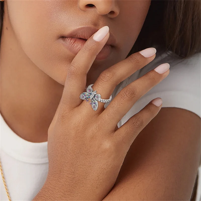 Bague Papillon Zircon
