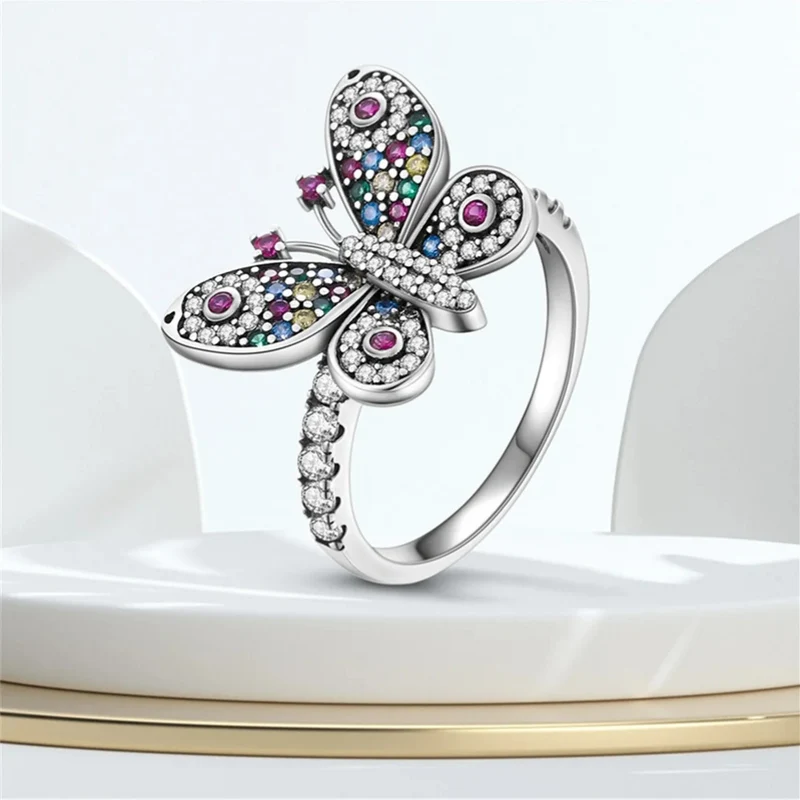 Bague Papillon Zircon