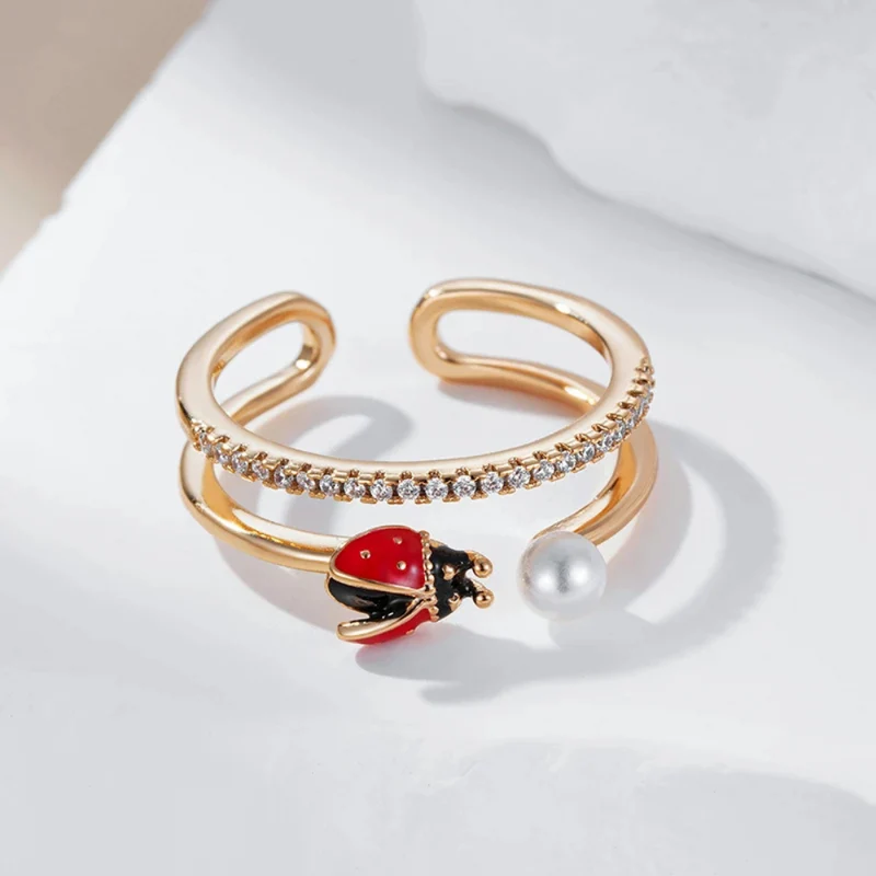 Bague Coccinelle Perle