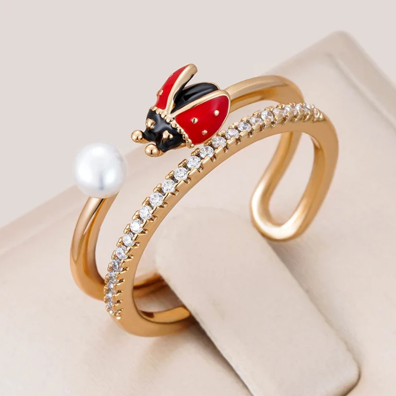 Bague Coccinelle Perle