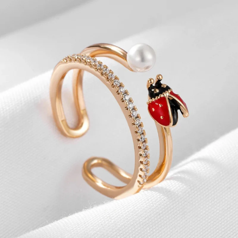 Bague Coccinelle Perle
