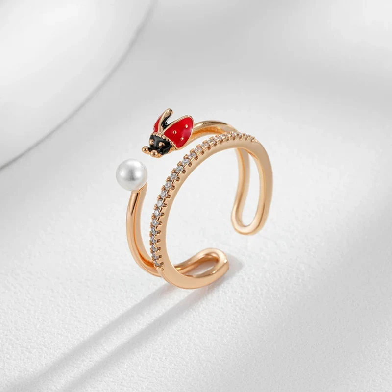 Bague Coccinelle Perle