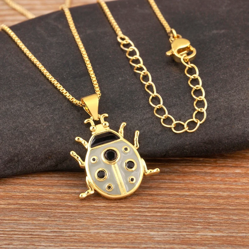 Collier Coccinelle Or
