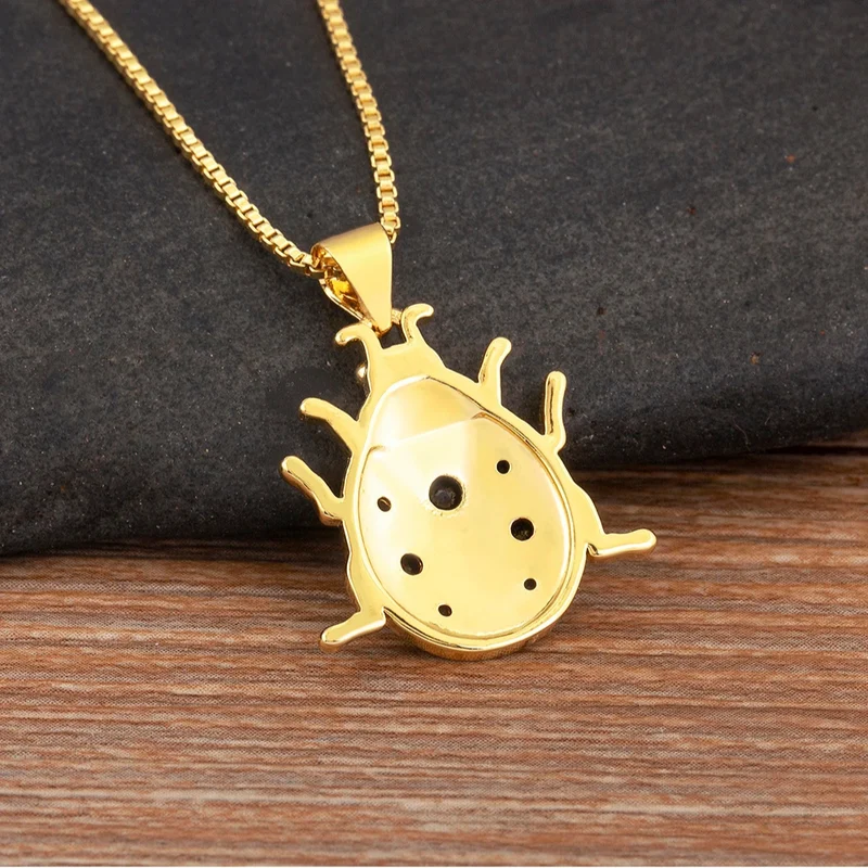Collier Coccinelle Or