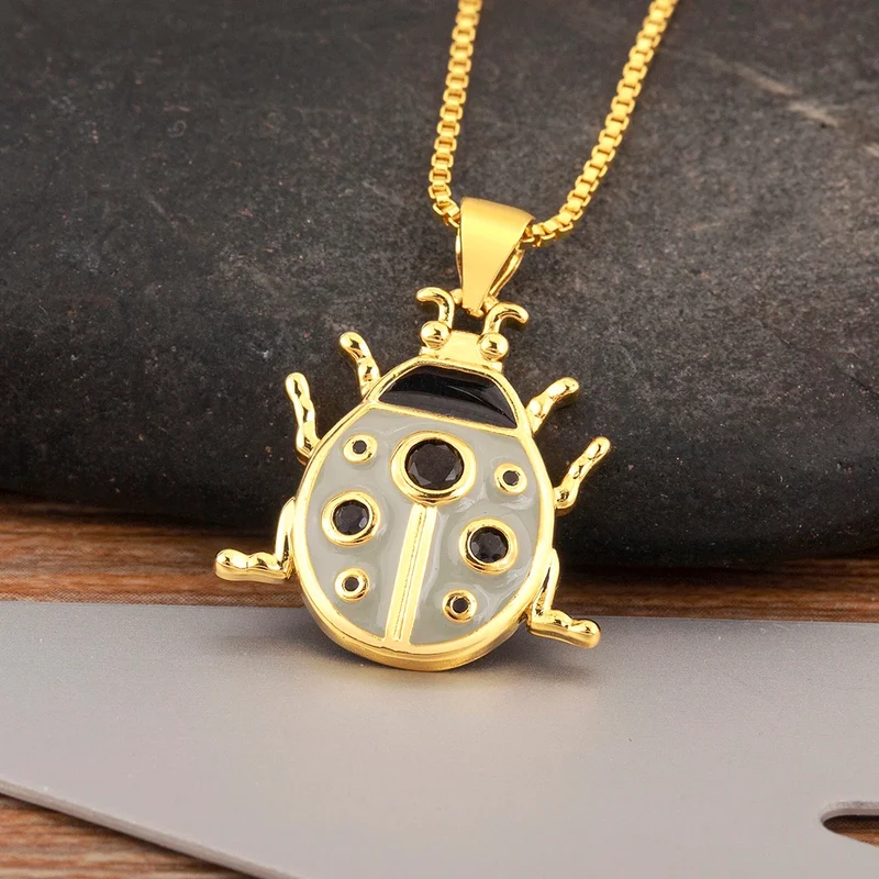 Collier Coccinelle Or