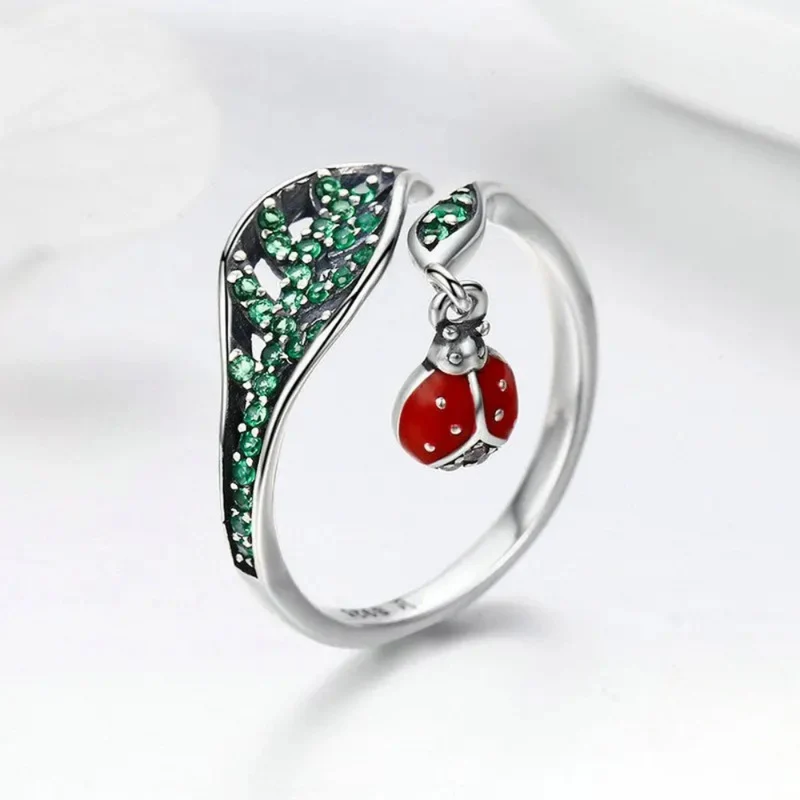 Bague Breloque Coccinelle