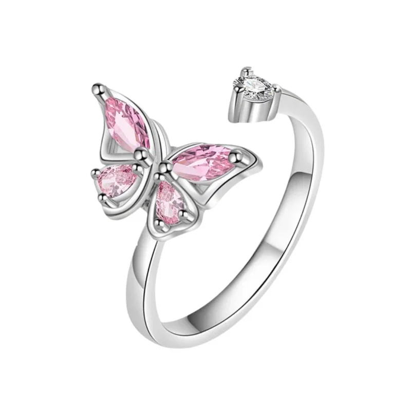 Bague Papillon qui Tourne