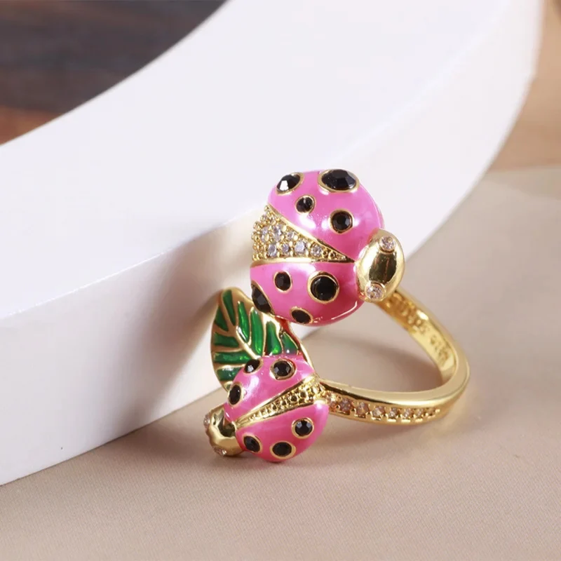 Bague Coccinelle Rose