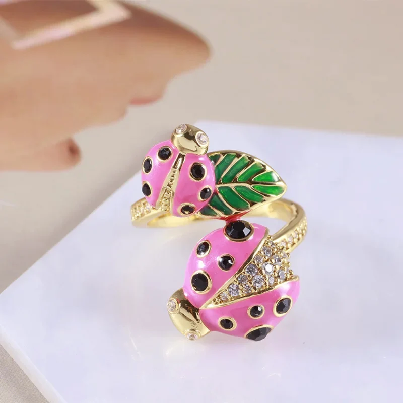 Bague Coccinelle Rose
