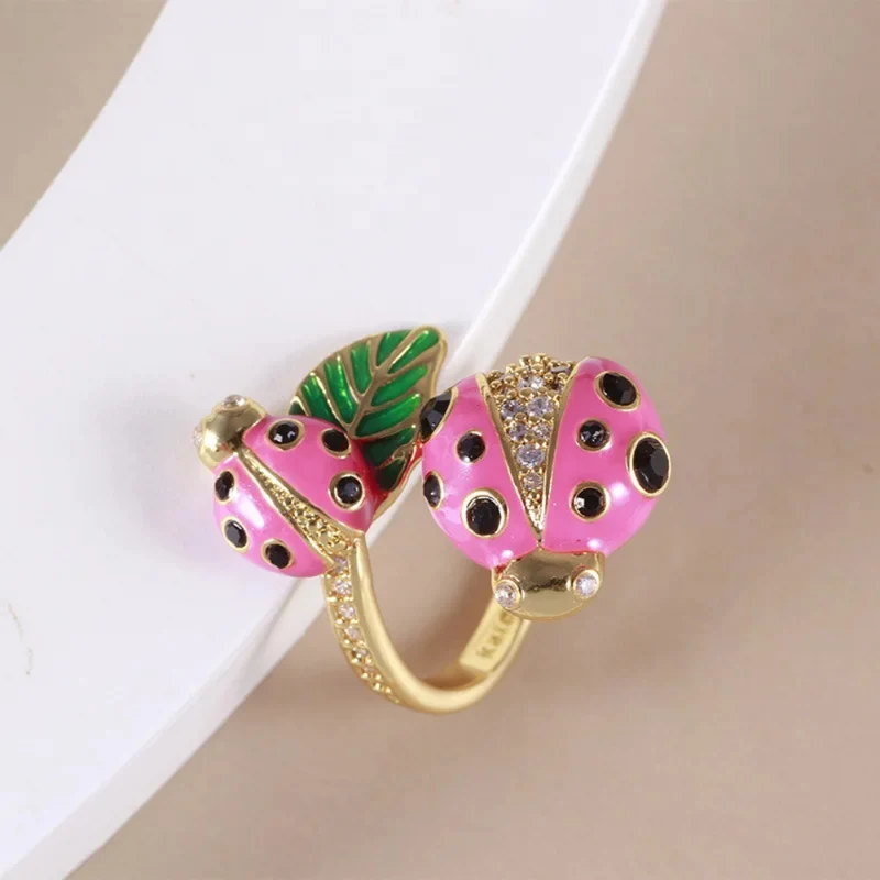 Bague Coccinelle Rose