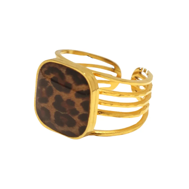 Bague Imprimé Léopard