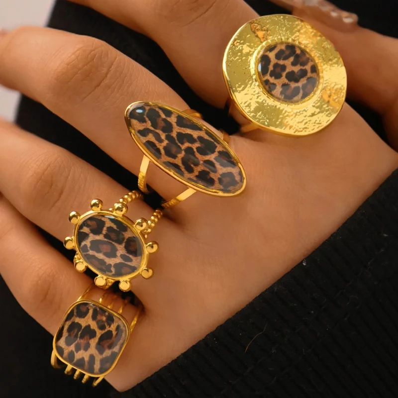 Bague Imprimé Léopard