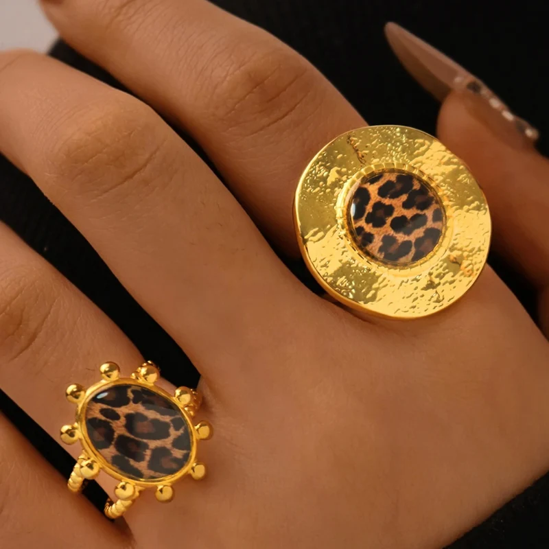 Bague Imprimé Léopard