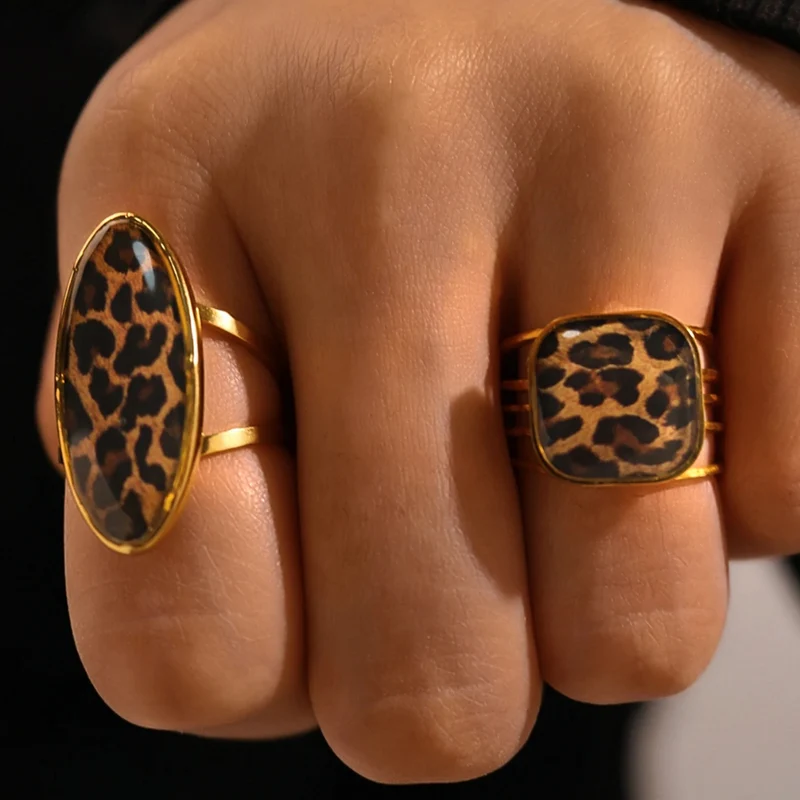 Bague Imprimé Léopard