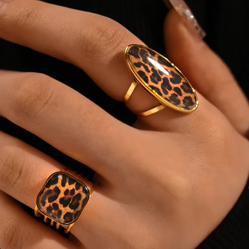 Bague Imprimé Léopard