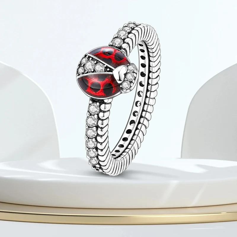 Bague Coccinelle Strass