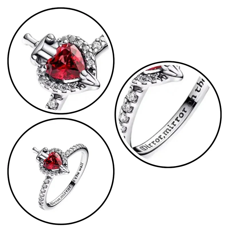 Bague Cœur Couronne