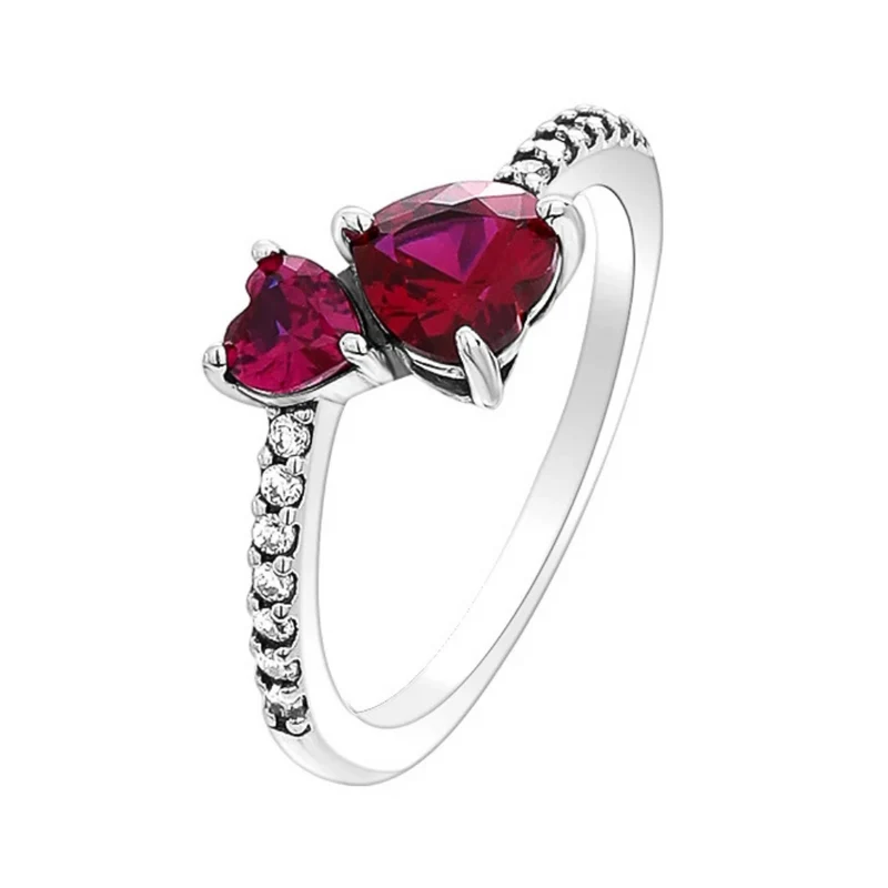 Bague Double Cœur