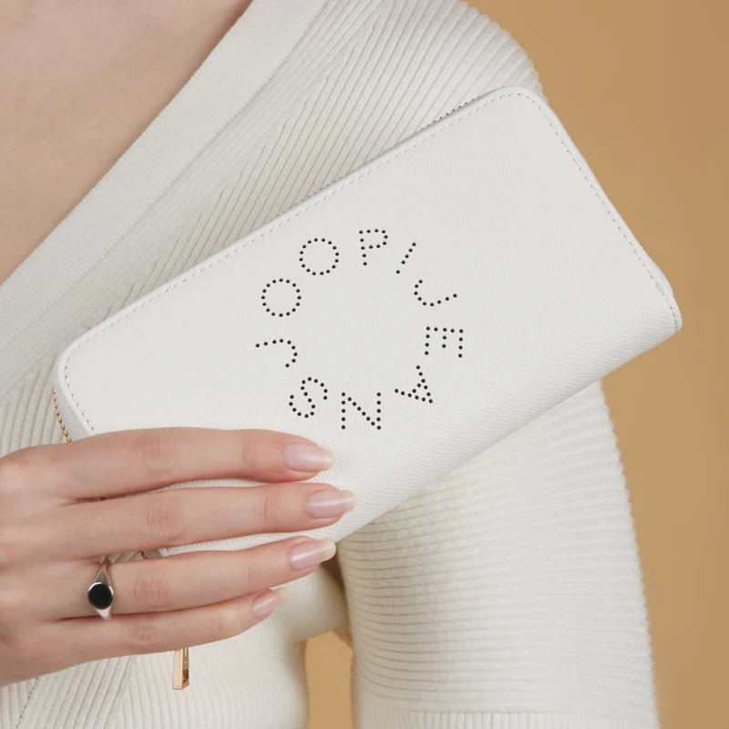 JOOP! Femmes Portefeuille Zippé Blanc 4130000900-100
