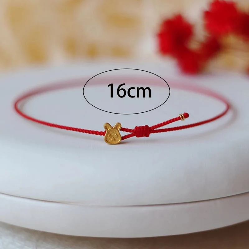 Bracelet Lapin Cordon Rouge