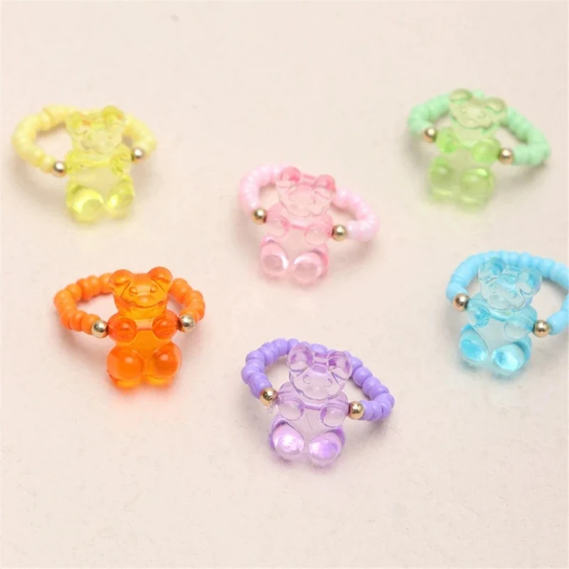 Bague Ourson Perles