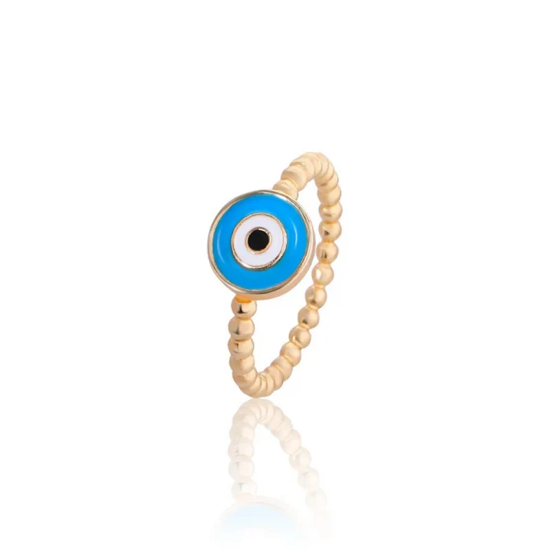 Bague Mauvais Œil Bleu