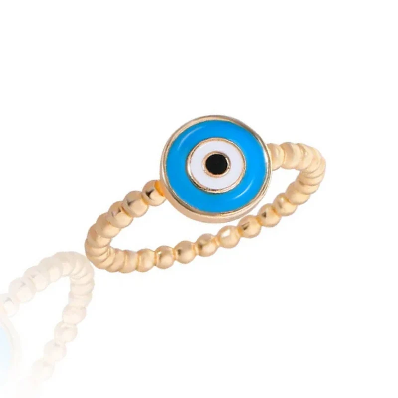 Bague Mauvais Œil Bleu