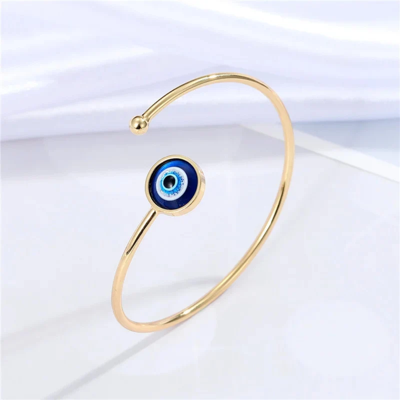 Bague Œil Bleu Rond