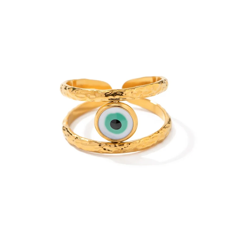 Double Bague Œil