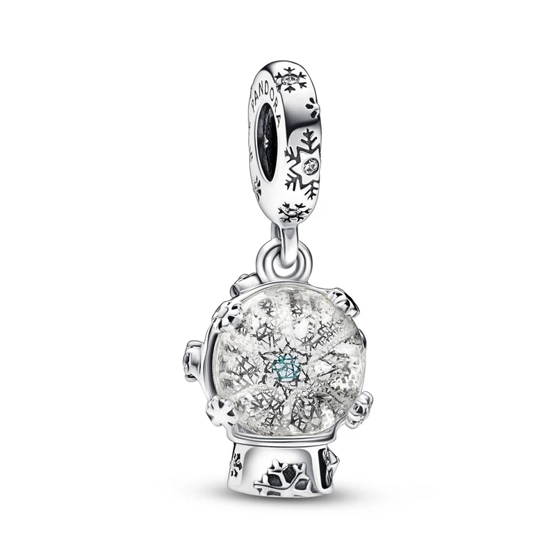 Pandora Moments 925 Sterling Silver Snowflake Snowglobe Charm 792369C01