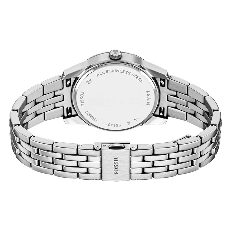 Fossil Scarlette Round Blue Dial Watch ES5457