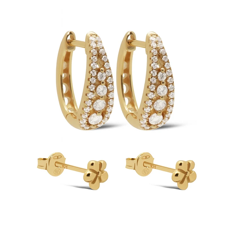 Karma 925 Sterling Silver Eliya Earparty EPV45GP