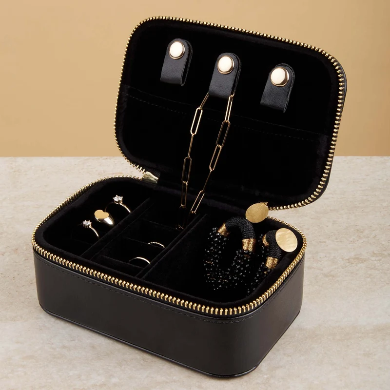 Brandfield Femmes Boîte à Bijoux Noir BFJB100405