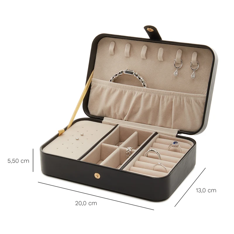 Brandfield Femmes Boîte à Bijoux Noir BFJB100403