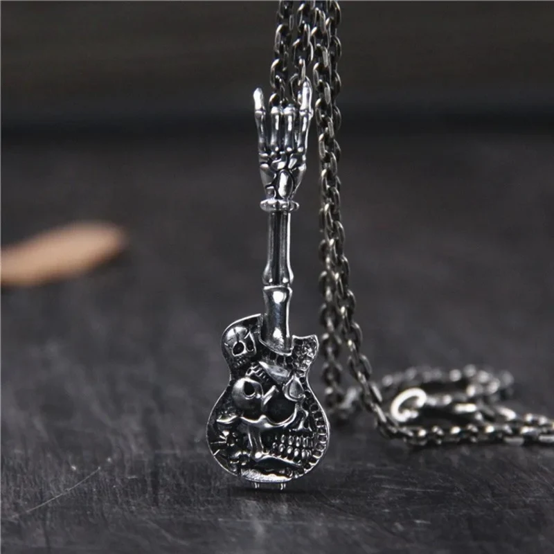 Collier Guitare Biker