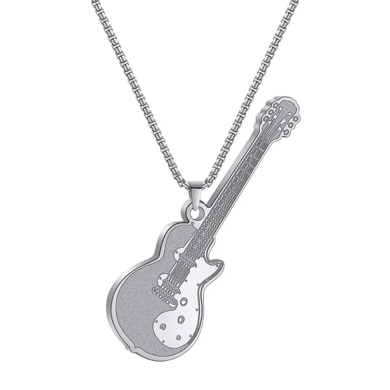 Collier Pendentif Guitare