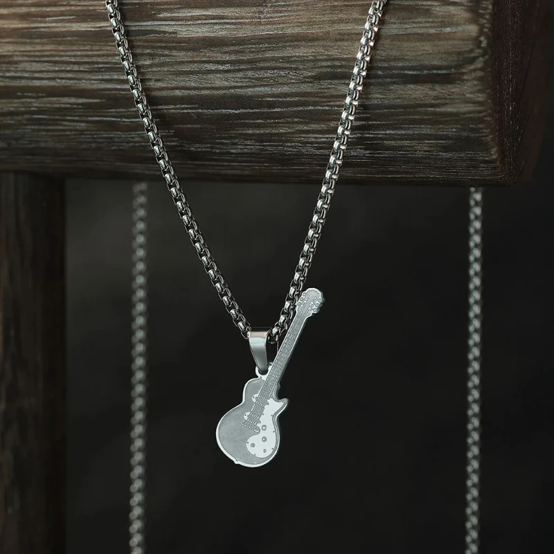 Collier Pendentif Guitare