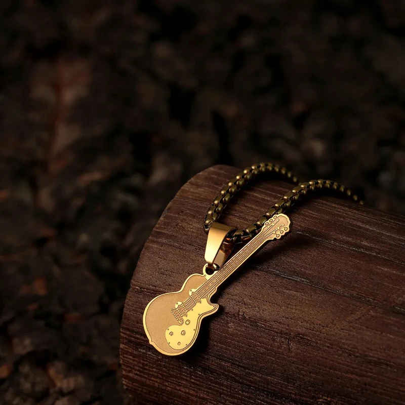 Collier Pendentif Guitare