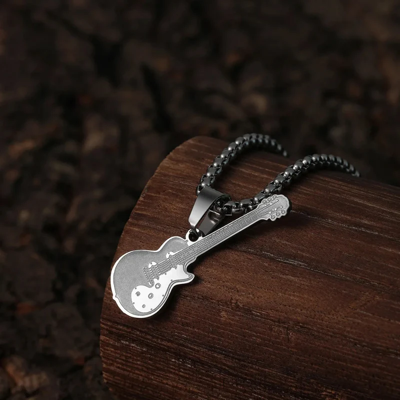 Collier Pendentif Guitare