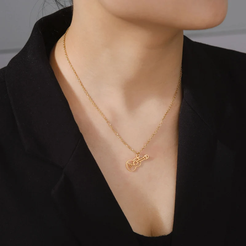 Collier Guitare Femme