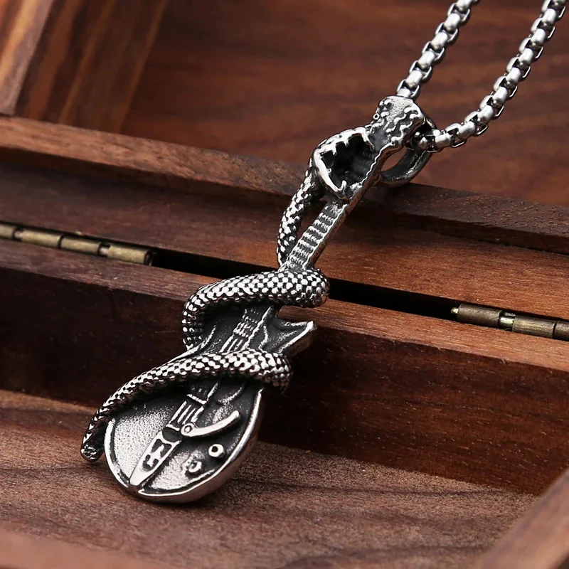 Collier Guitare Serpent