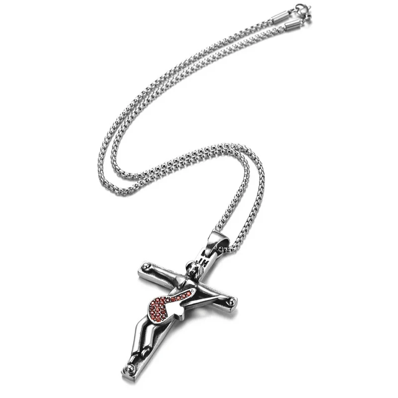 Collier Johnny Hallyday Croix Guitare